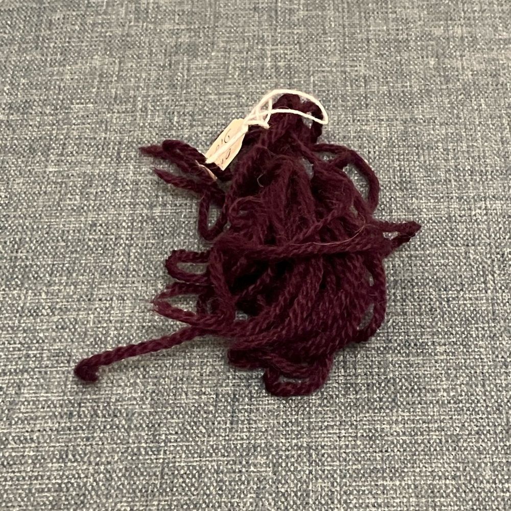 Maroon Needlepoint Thread Yarn